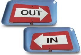 in and out